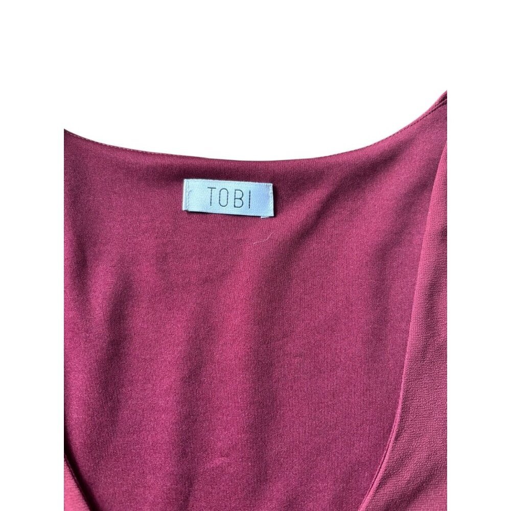 Tobi Women's Burgundy Dress - Picture 6 of 9